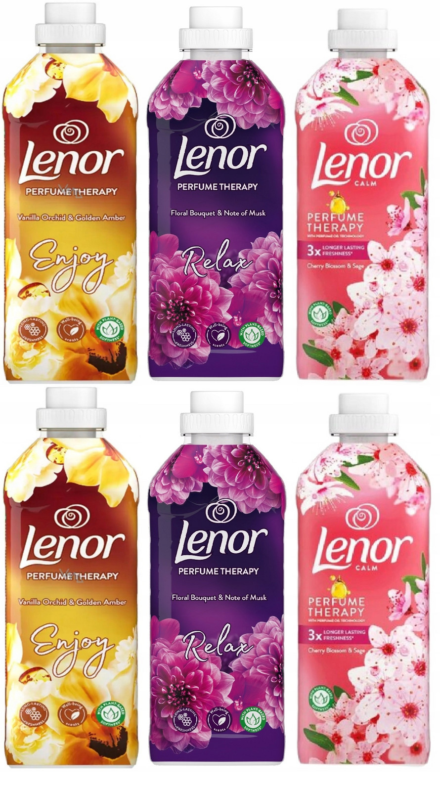 Lenor Sada Perfume Therapy parfémované Aviváže 6 tekutin