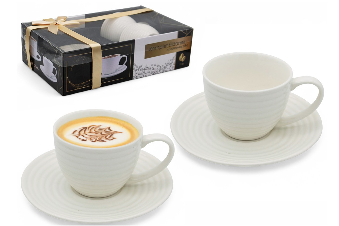 BELLA FIORE Šapo 220ml porcelán sada 2ks  WHITE LINE