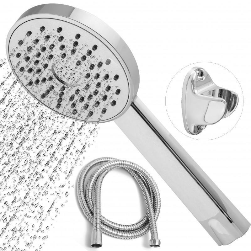 DURAMAT Sprchová sada hlavice, hadice 150cm, držák QUEBEC chrom