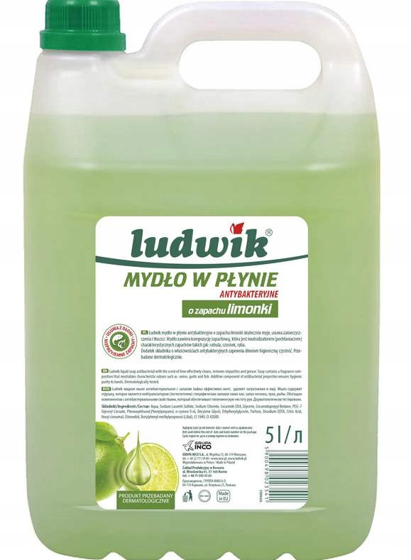 Ludwik 5L Kuchyňské Mýdlo.-limetka /541