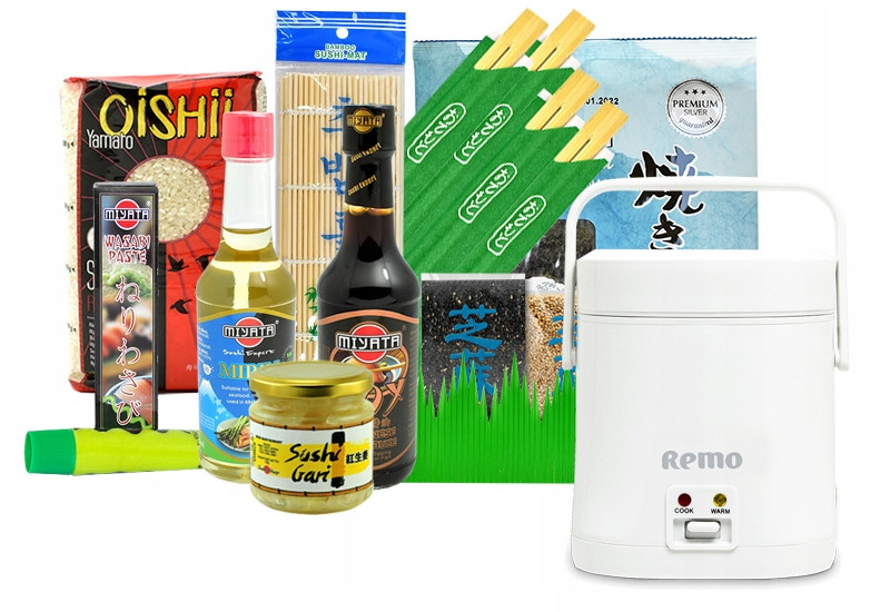 Sada na výrobu sushi hrnec na rýži (rýžovar) Remo 0.3 L