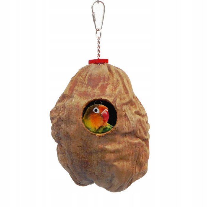 Kokosový úkryt Hračka Úkryt Jeskyně pro všechny papoušky