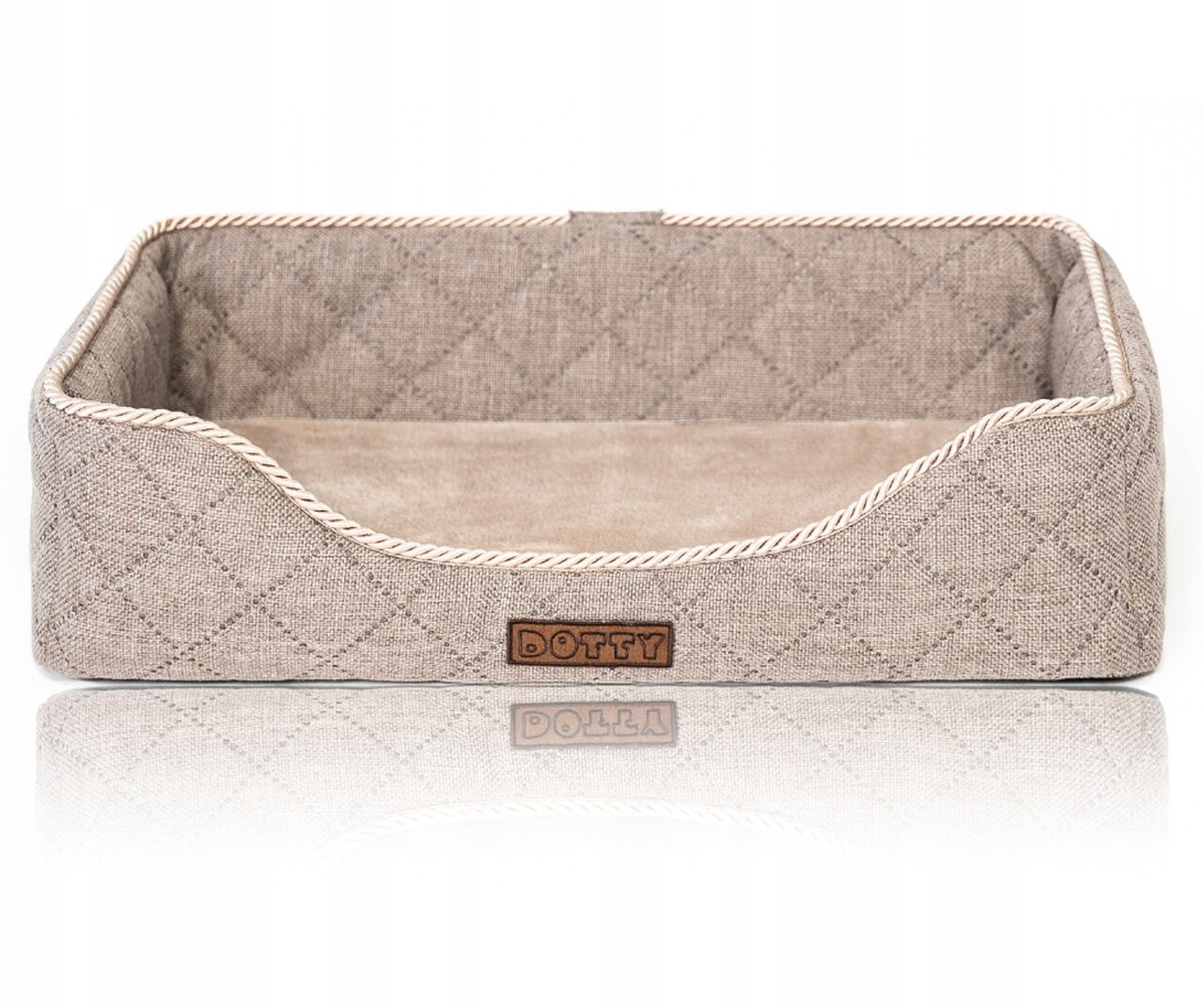 pelíšek pro kočky na parapet Dotty okno parapet potah okenní hnědá