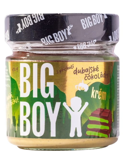 BIG BOY ® Pistáciový krém s příchutí dubajské čokolády 170 g