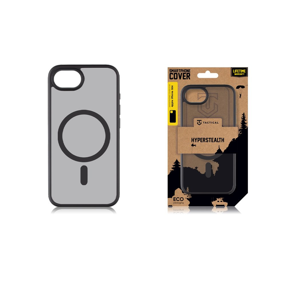 Zadní kryt MagForce Hyperstealth pro Apple iPhone SE4, černá