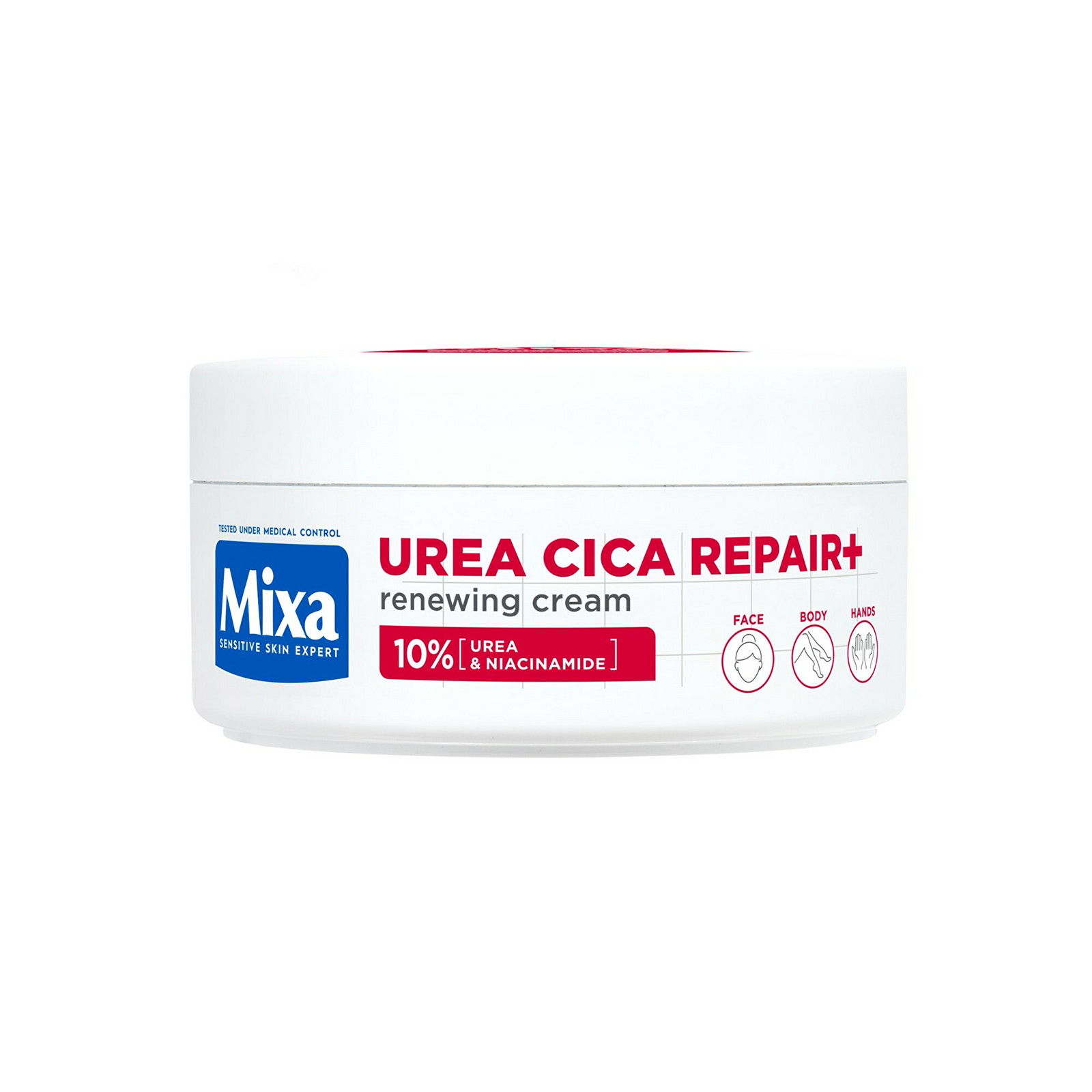 Mixa Regenerační tělová péče pro velmi suchou a hrubou pokožku Urea Cica Repair+ (Renewing Cream) 150 ml
