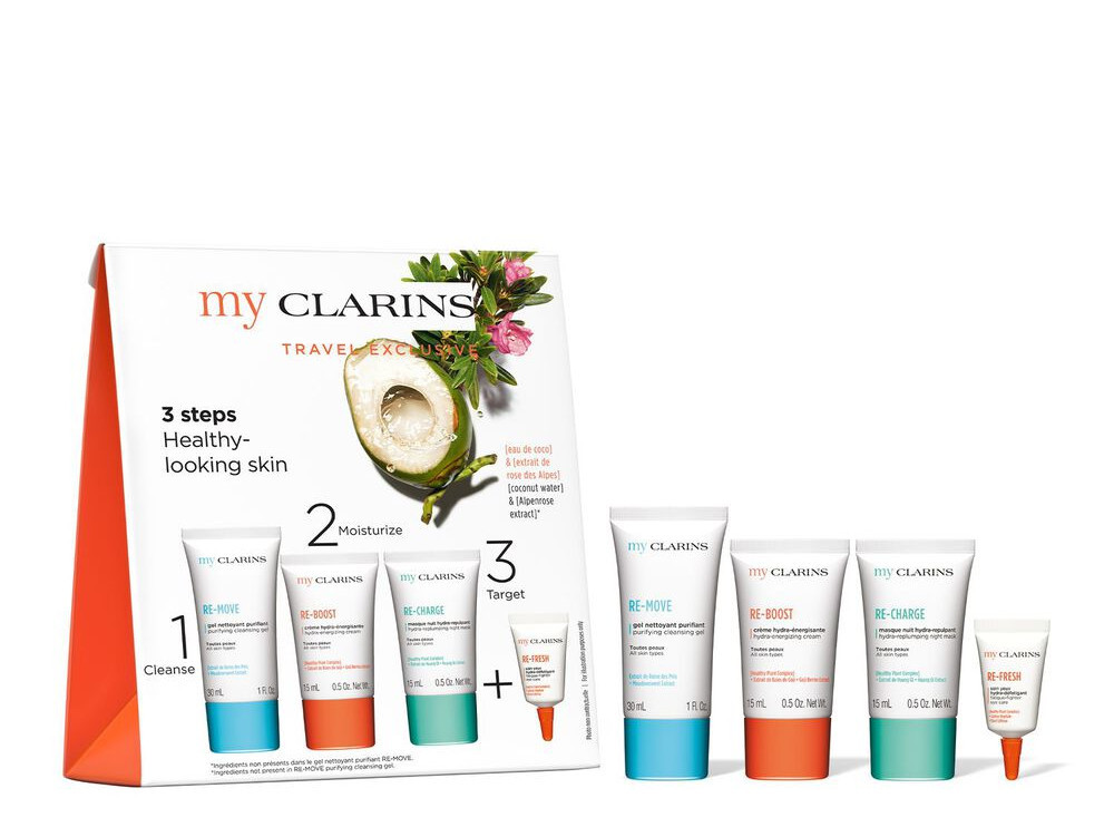 Clarins Dárková sada 3 Steps Healthy Looking Skin