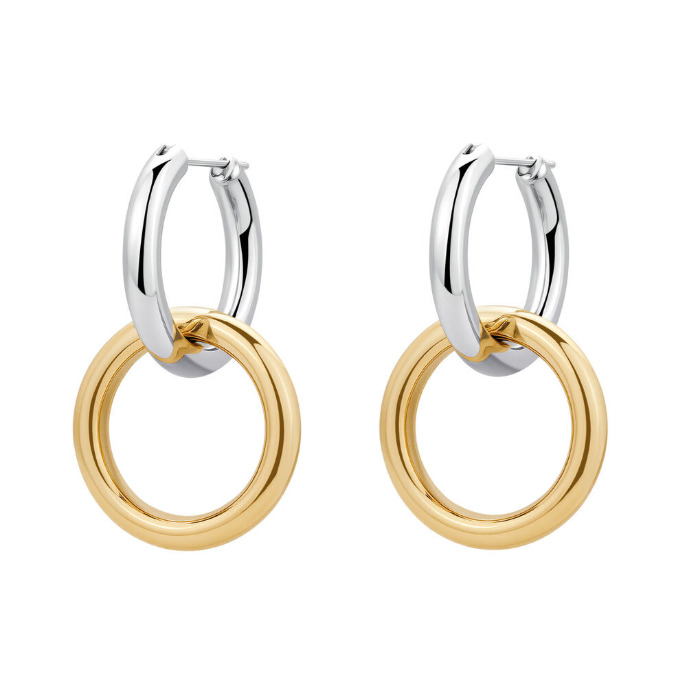 Brosway Kruhové bicolor náušnice z oceli 2v1 Aura BAU21
