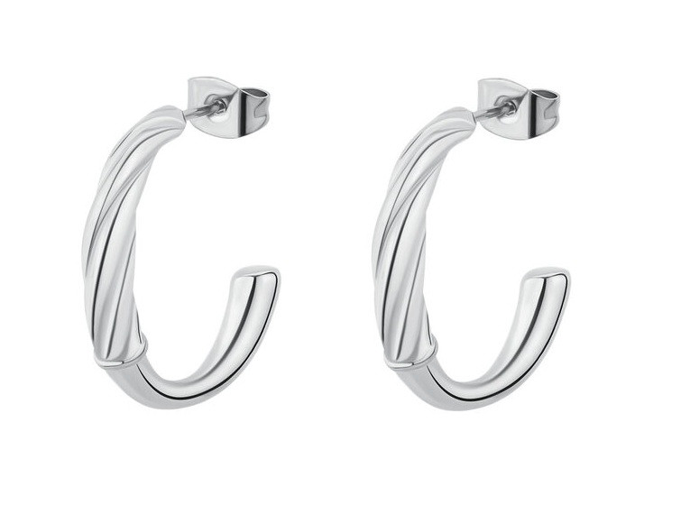 Brosway Půlkruhové ocelové náušnice Amy BAY26