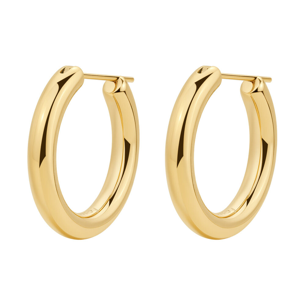 Brosway Výrazné pozlacené náušnice kruhy Aura BAU25