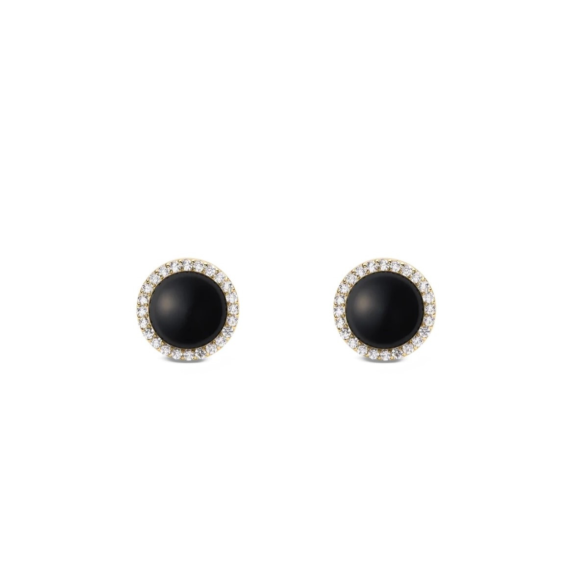 Daniel Wellington Pozlacené peckové náušnice s achátem a krystaly Audrey DW00401408