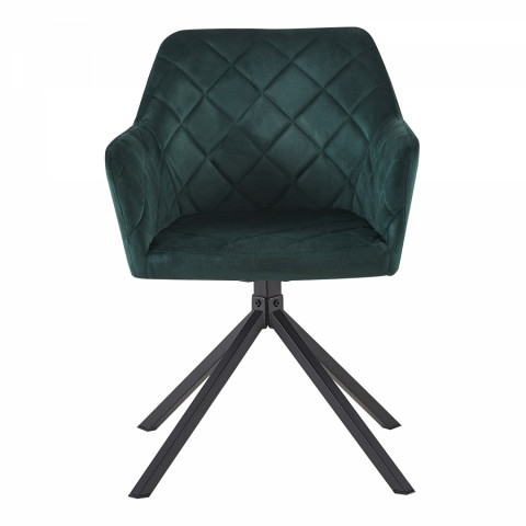 Jídelní židle zelený samet SINES Idea