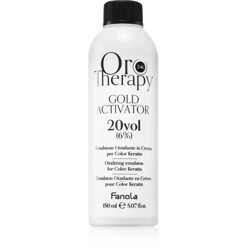 Fanola Oro Therapy Gold Activator aktivační emulze 6 % 20 vol. 150 ml