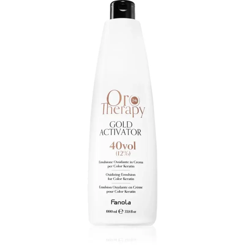 Fanola Oro Therapy Gold Activator aktivační emulze 12 % 40 vol. 1000 ml