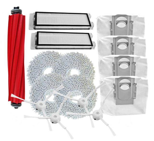 HEPA filtry, kartáče, mopy pro ROBOROCK QRevo MaxV, QRevo Pro, QRevo S, QRevo Plus sada 15ks