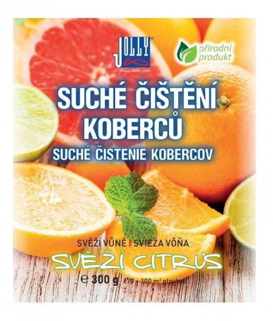 Jolly Práškový čistič pro suché číštění koberců - Svěží citrus 300g