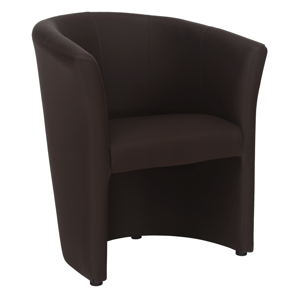 Křeslo TUANGU, hnědá ekokůže