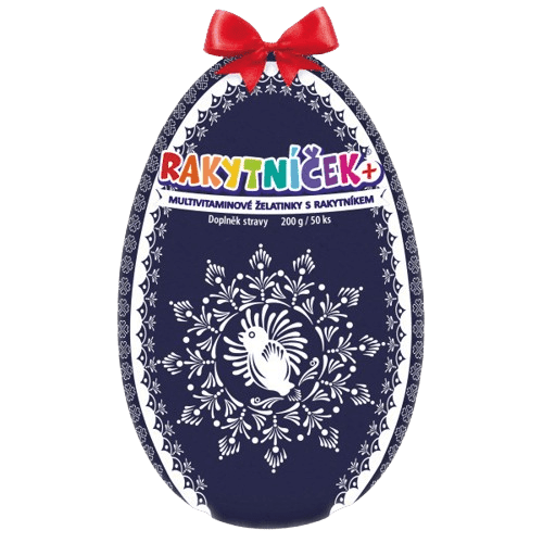 RAKYTNÍČEK+ želatinky 50ks modré vejce 2025