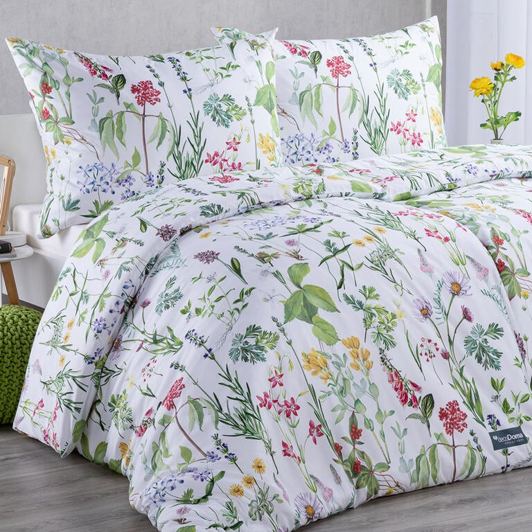 Ložní povlečení z mikrovlákna PRIMAVERA bílé jednolůžko