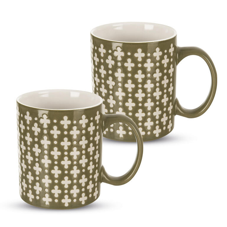 Sada keramických hrnků KŘÍŽE 350 ml 2 ks
