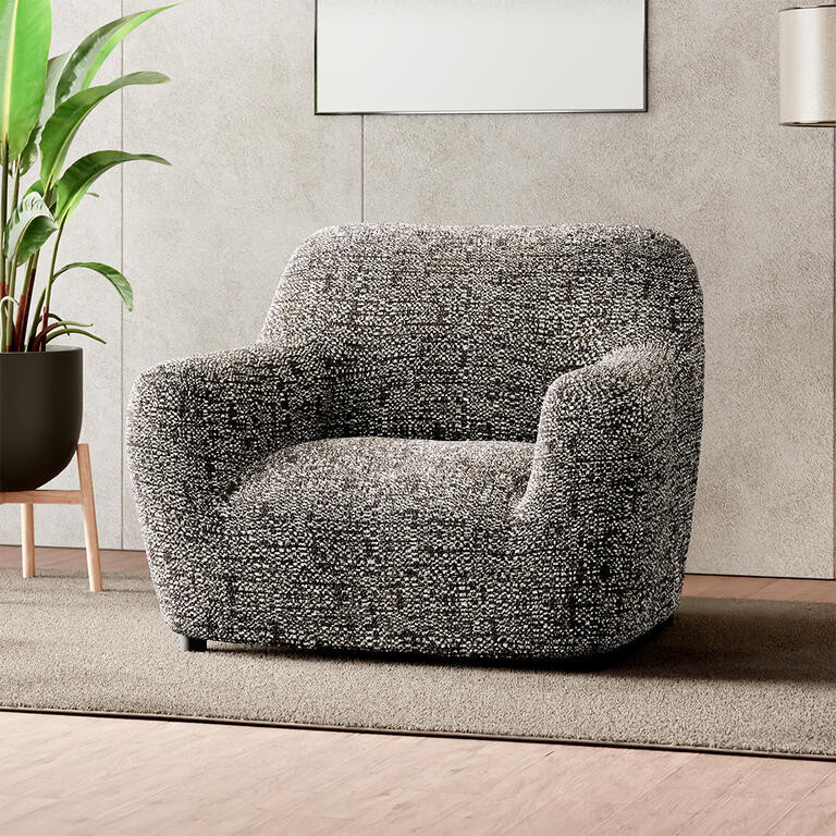 Bielastické potahy GLORIA hnědá křeslo (š. 60 - 110 cm)