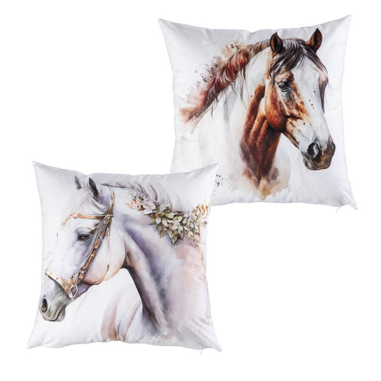 Sada 2 ks povlaků na polštářky KONĚ 40 x 40 cm