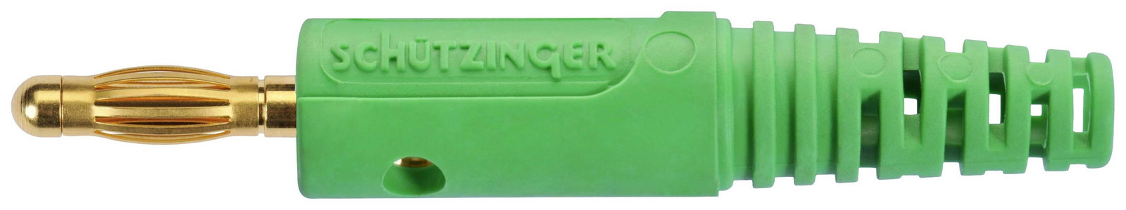 Schützinger banánek zástrčka Ø pin: 4 mm zelená 1 ks