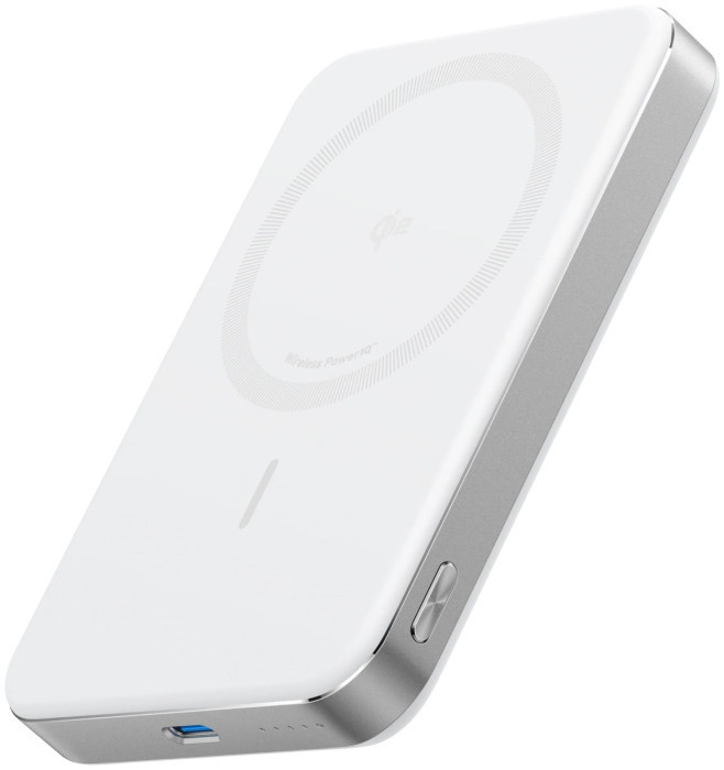 Anker MagGo Power Bank (10K, Magnetic Wireless) - White