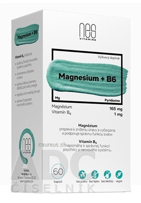 nes group, s. r. o. nesVITAMINS Magnesium 165 mg + B6 1 mg cps 1x60 ks