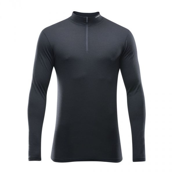 Devold BREEZE MAN HALF ZIP NECK Pánské funkční triko, černá, velikost
