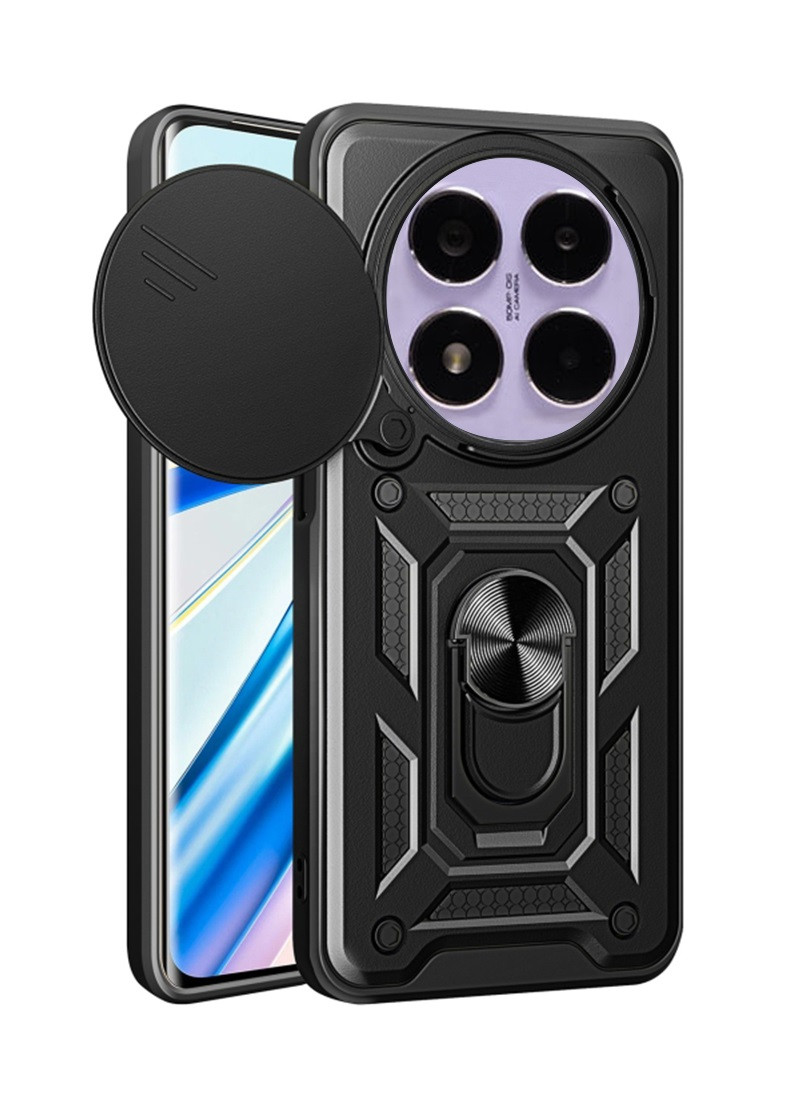 Kryt Armor Lens TopQ Xiaomi Redmi Note 14 Pro 5G ultra odolný černý 136746