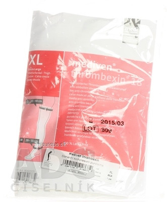 medi GmbH & Co. KG Mediven THROMBEXIN 18 PUNČOCHY Stehenní velikost XL, bílé 1x1 pár