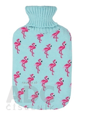 HELBO SP. Z O.O. DEPAN Termofor ohřívací láhev s pleteným obalem plameňák 1x1 ks