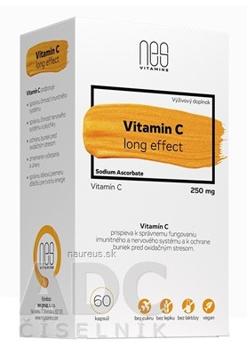 nes group, s. r. o. nesVITAMINS Vitamin C 250 mg long effect cps 1x60 ks