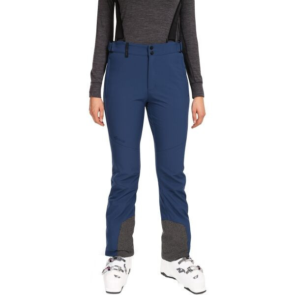 KILPI RHEA Dámské softshellové lyžařské kalhoty, tmavě modrá, velikost