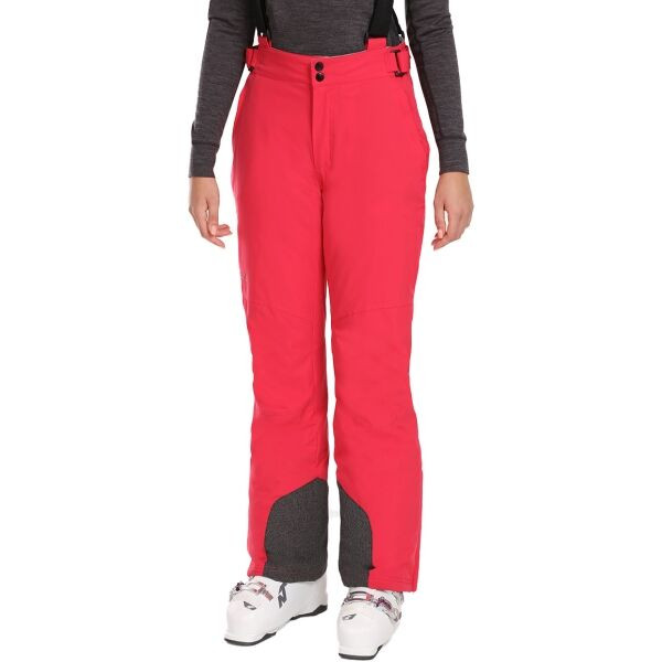 KILPI ELARE Dámské lyžařské kalhoty, růžová, velikost