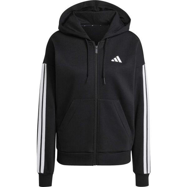 adidas ESSENTIALS 3-STRIPES HOODIE Dámská mikina, černá, velikost