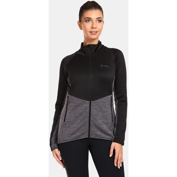 KILPI TOMMS Dámská mikina, černá, velikost