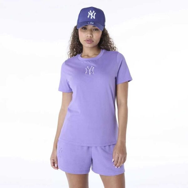 New Era WMNS MLB LEAGUE ESSENTIALS NEYYAN Dámské triko, fialová, velikost