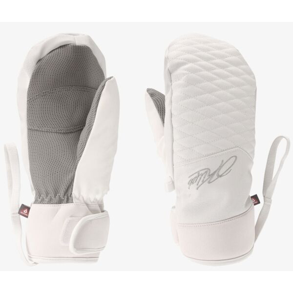 KILPI DEVINE Dámské lyžařské rukavice, bílá, velikost