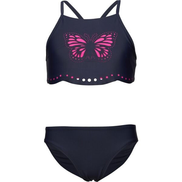 Lotto ELMI Dívčí dvoudílné plavky, tmavě modrá, velikost