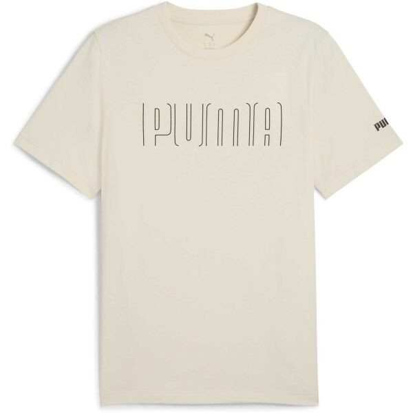 Puma SPORT GRAPHIC TEE Pánské triko, béžová, velikost