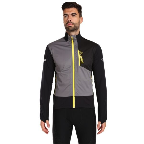 KILPI NORDIM Pánská běžecká bunda, šedá, velikost