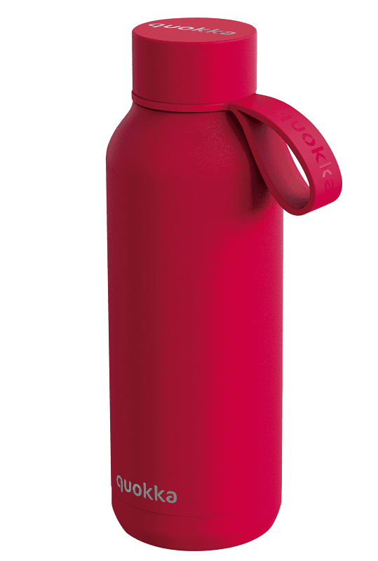 Nerezová termoláhev s poutkem, Solid, 510 ml, Quokka, červená