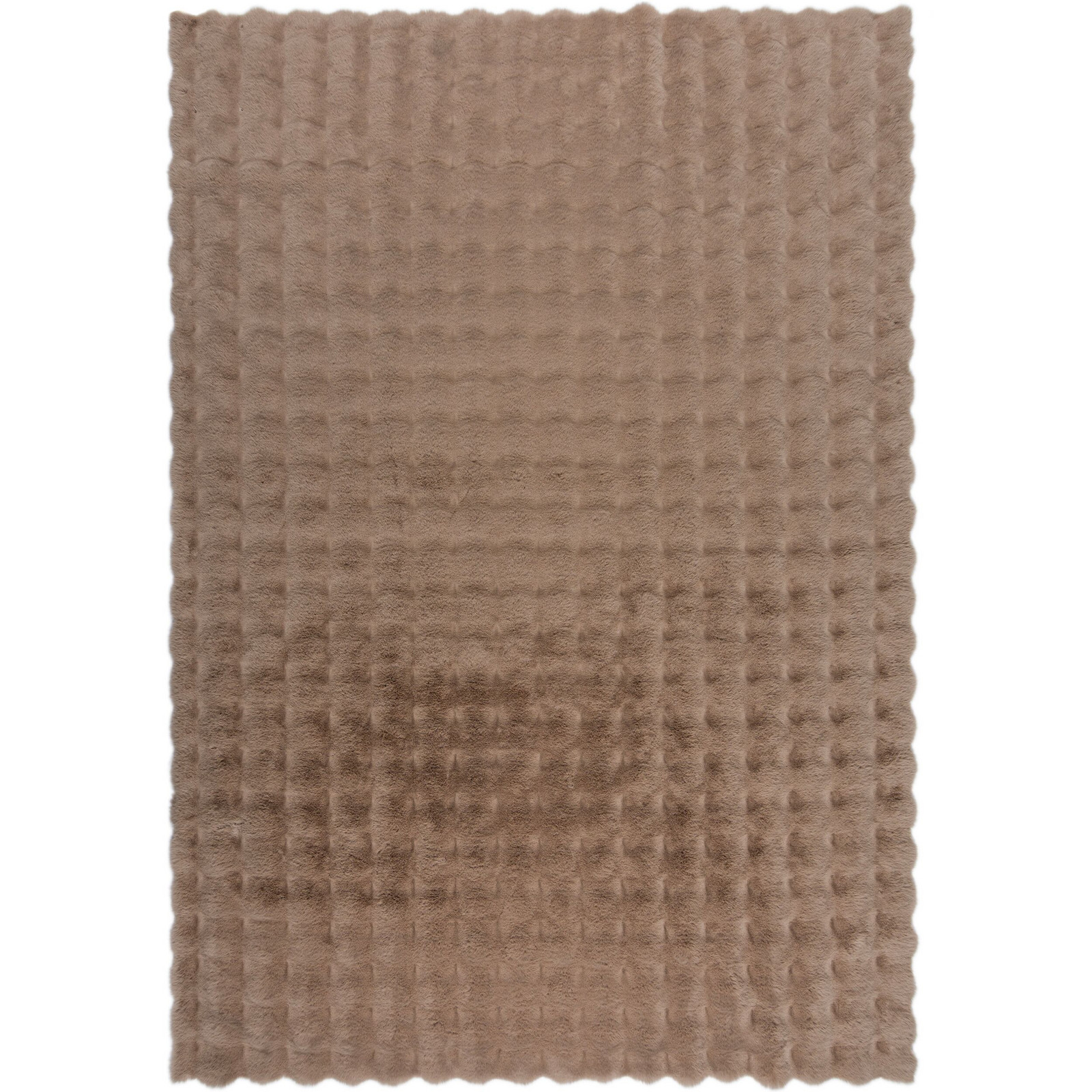 Kusový koberec Waffle Faux Fur Taupe - 120x170 cm Flair Rugs koberce