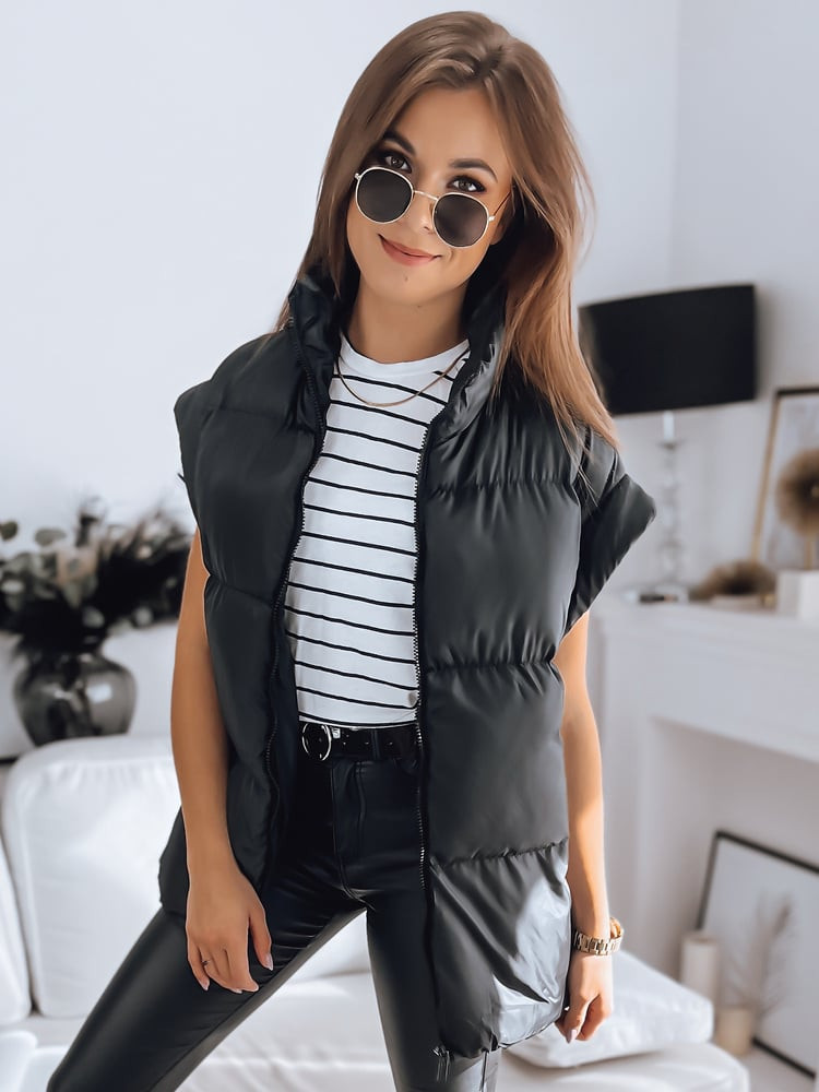 Dámská prošívaná vesta NIMIA černá Dstreet