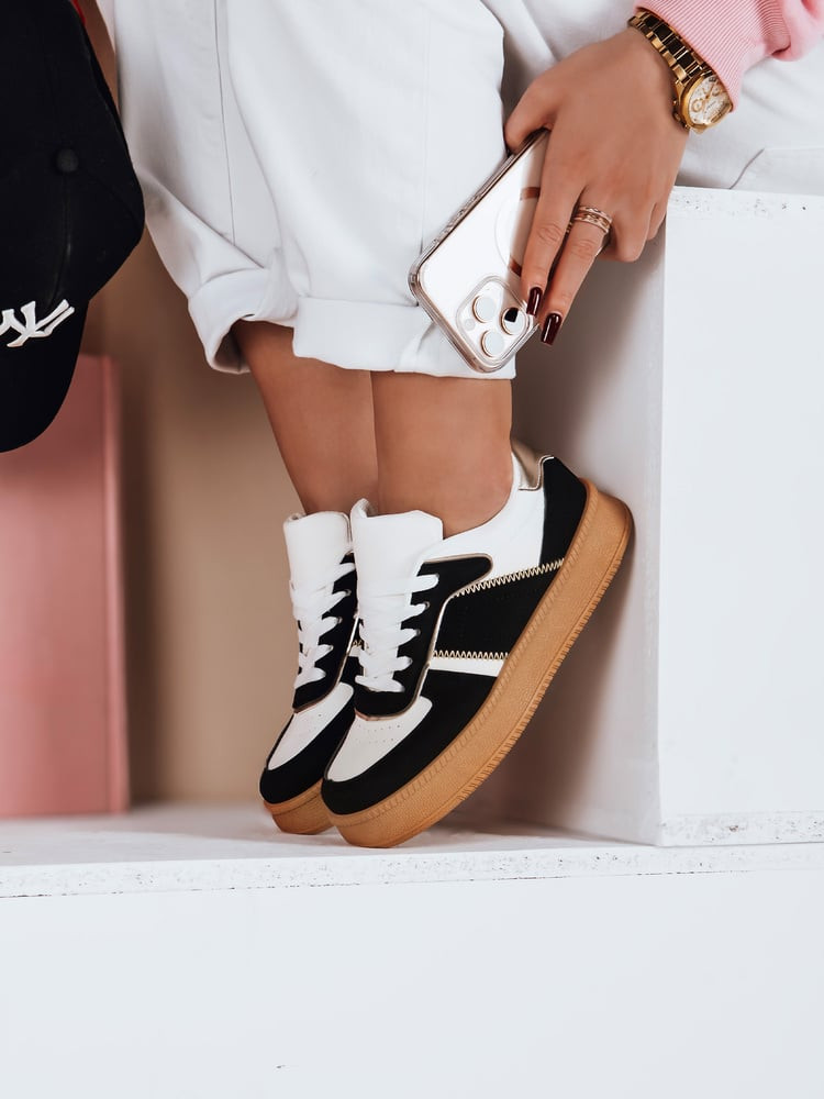 Sneakersy damskie na platformie NOXSTEP czarne Dstreet