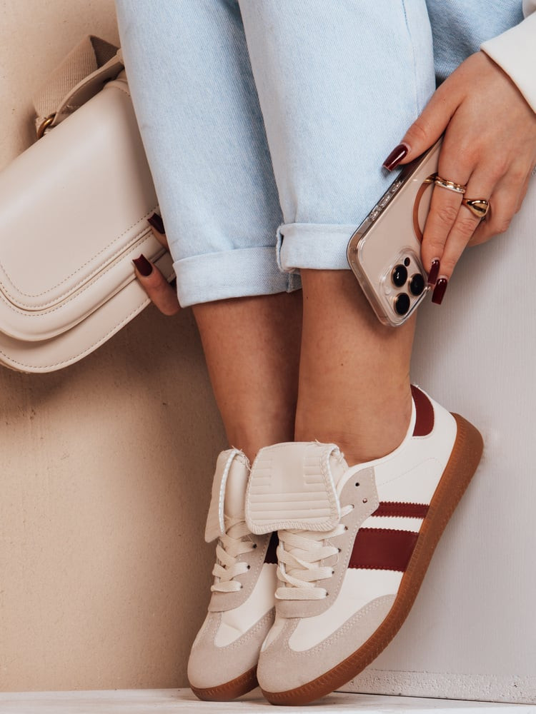 Sportowe sneakersy damskie SNIKAR czerwone Dstreet