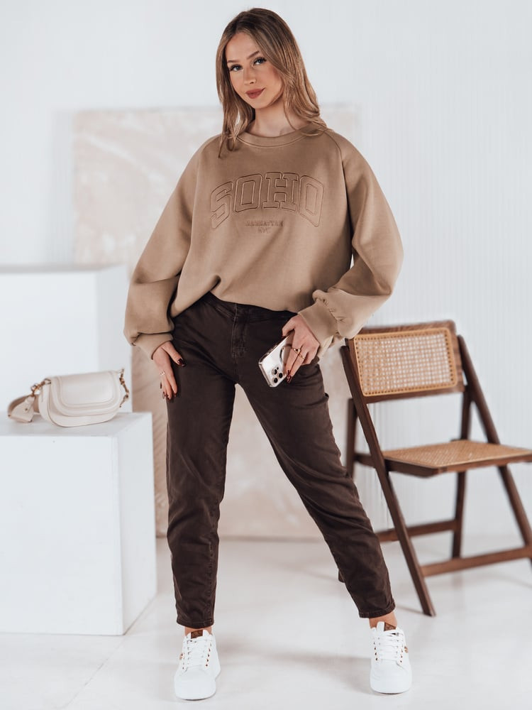 Bluza damska one size COSYONE kawowa Dstreet