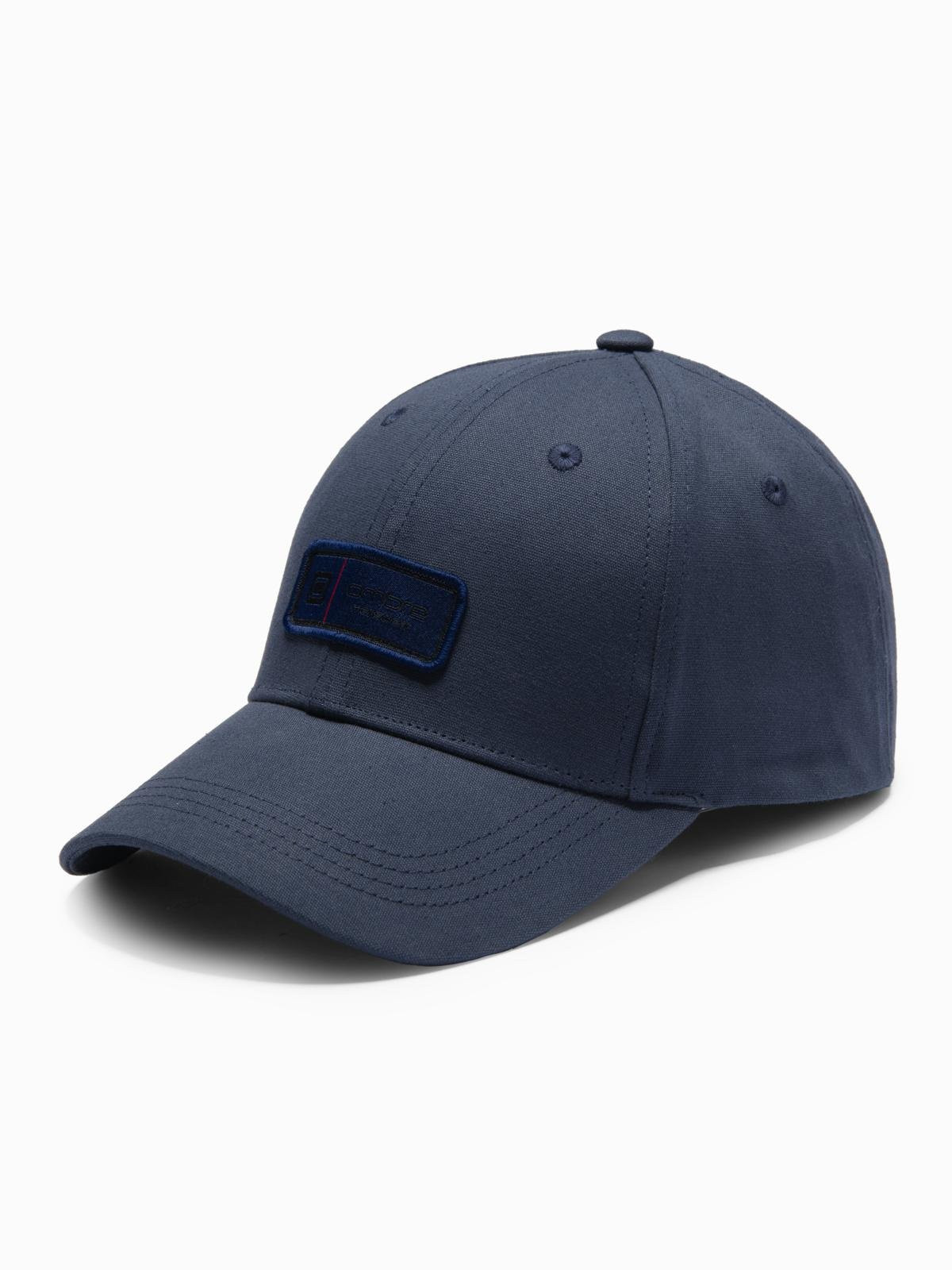 Ombre Men's baseball cap with patch - navy blue